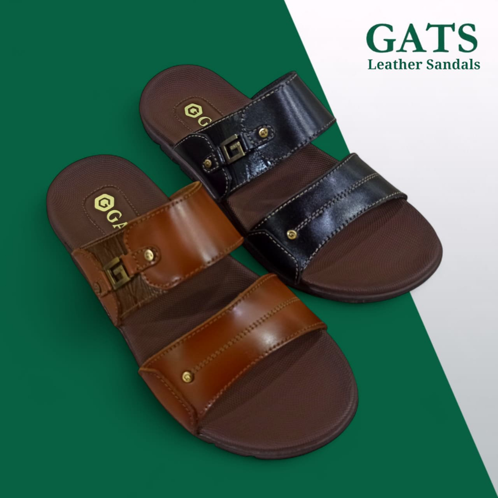 Gats LG 112 Sandal Kulit Pria Casual - Sandal Slop Pria
