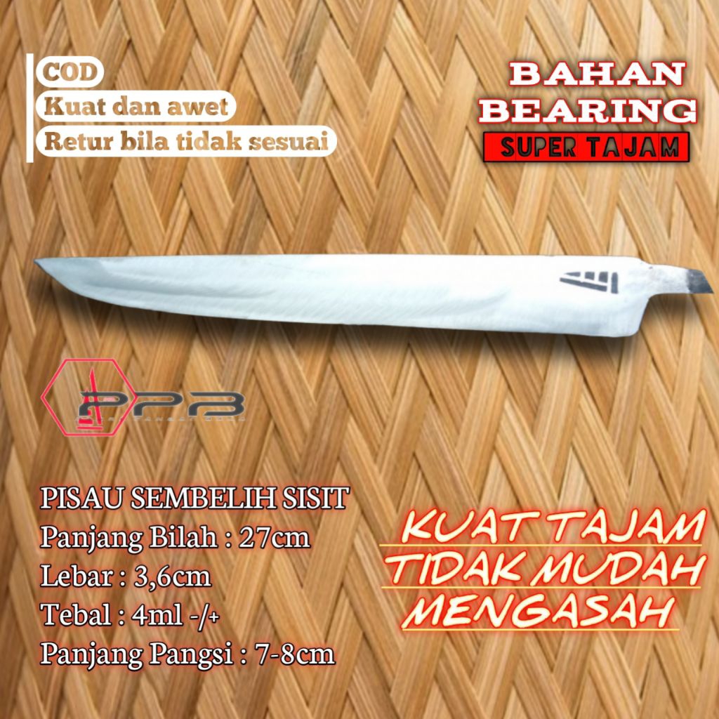 Pisau mentahan sembelih sisit Awet ketajaman. Baja bearing&PerGeep wylis original