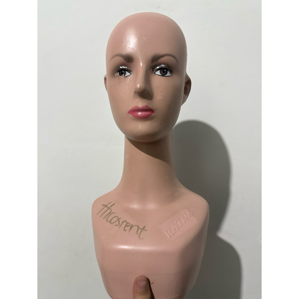 [Second Ex Hicosrent Ready Stock] Manekin Kepala Wanita Dewasa Jilbab Ciput Topi