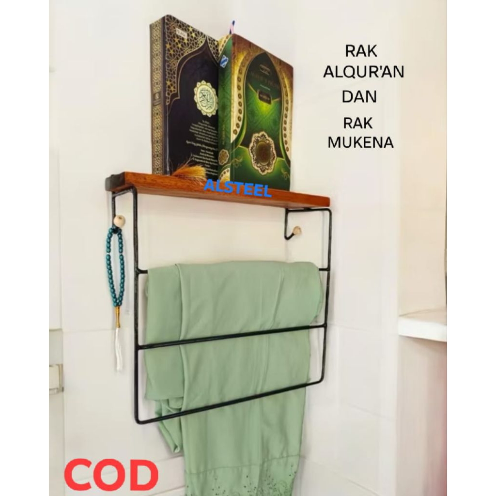 Rak ALQUR'AN DAN RAK MUKENA SUSUN SATU RAK ALQUR'AN SERBAGUNA