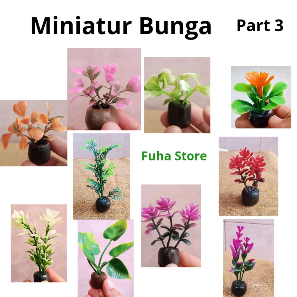 Miniatur bunga part 3 / bunga kecil / bunga hias mini