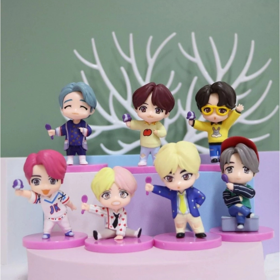 Set Of 7 Mini Figure BTS - Pajangan BTS