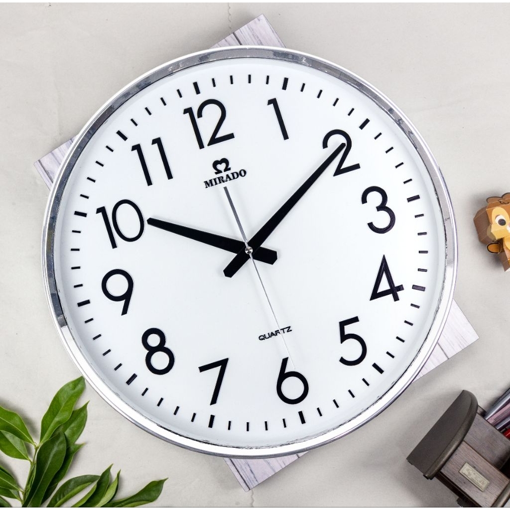 Jam dinding mirado MQ 8868 Besar Murah Elegan