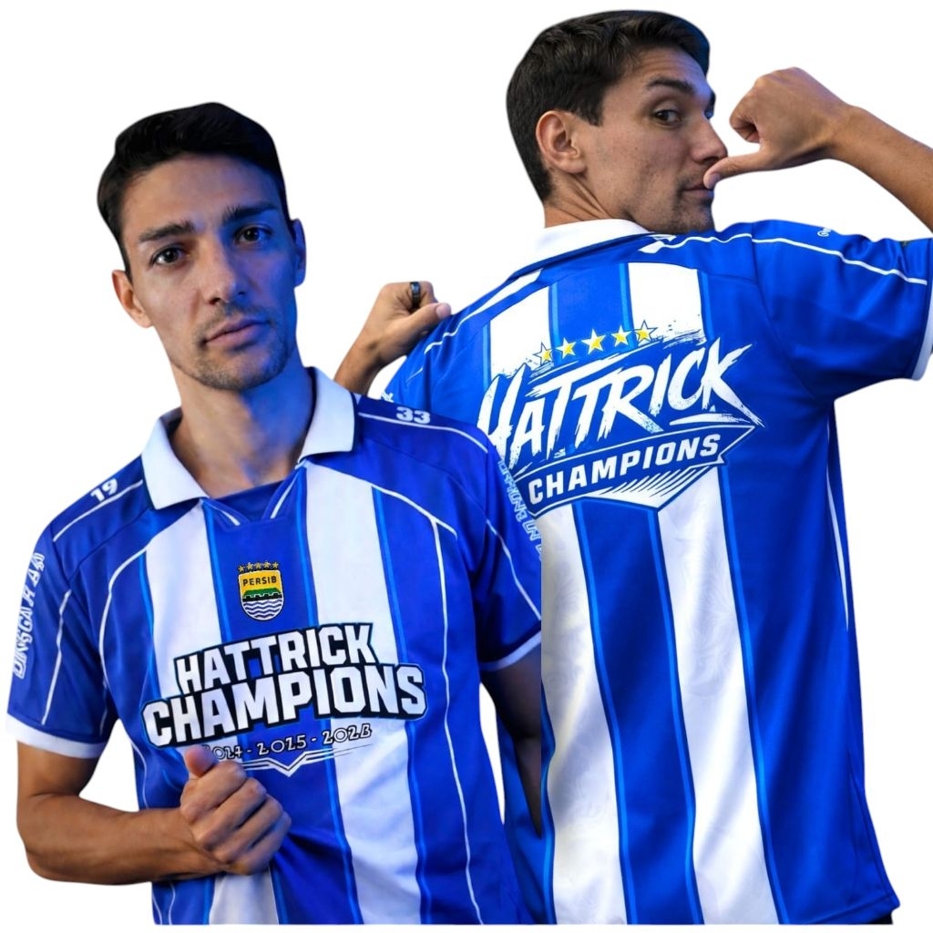 Jersey Vintage Persib Hattrick Champions