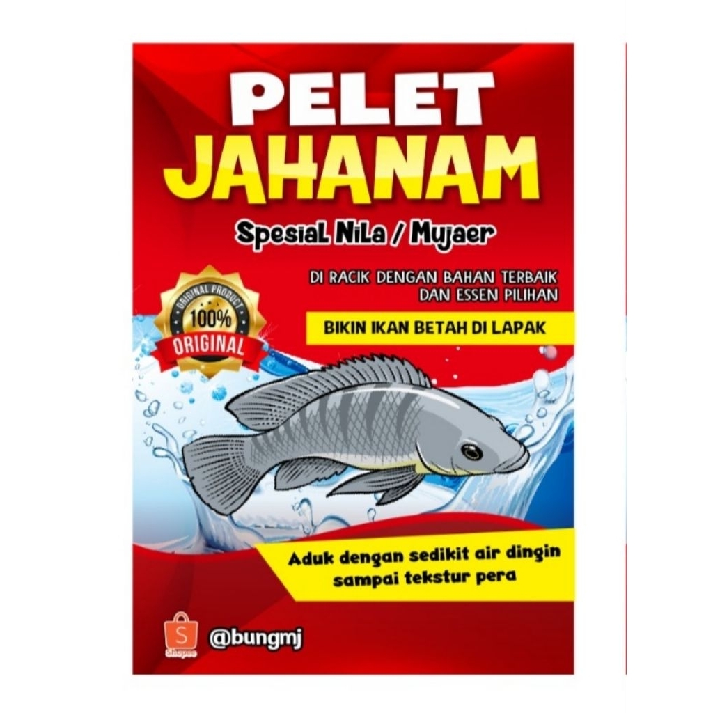 PELET JAHANAM UMPAN + PENGUMPUL KHUSUS IKAN NILA/MUJAER
