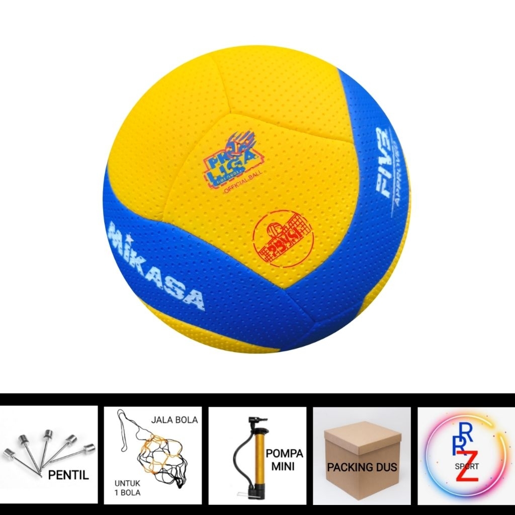 Bola voli v300w jahit bola volly ukuran 5 ringan nyaman
