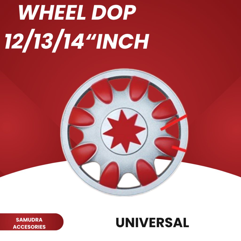 Dop Velg Ring 12-13-14 Inch Universal - Pemasangan Mudah, Warna Menarik, Kompatibel untuk Banyak Mob