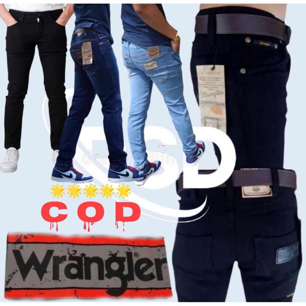 S-M-L-XL WRANGLER Stretch Slim Fit Original Premium limited Celana Panjang Jeans Pria