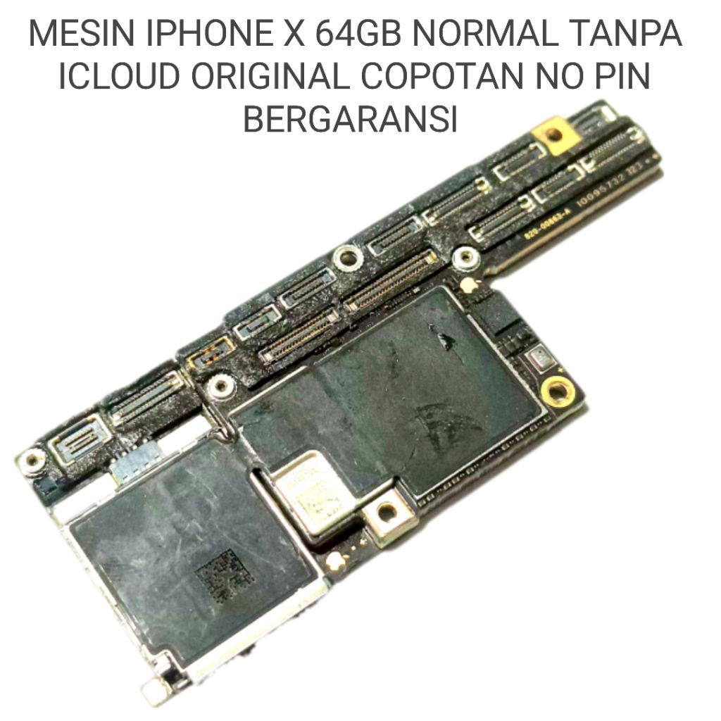 MESIN IPHONE X 64GB NORMAL ORIGINAL COPOTAN TANPA ICLOUD NO PIN BERGARANSI SEGEL PERAWAN