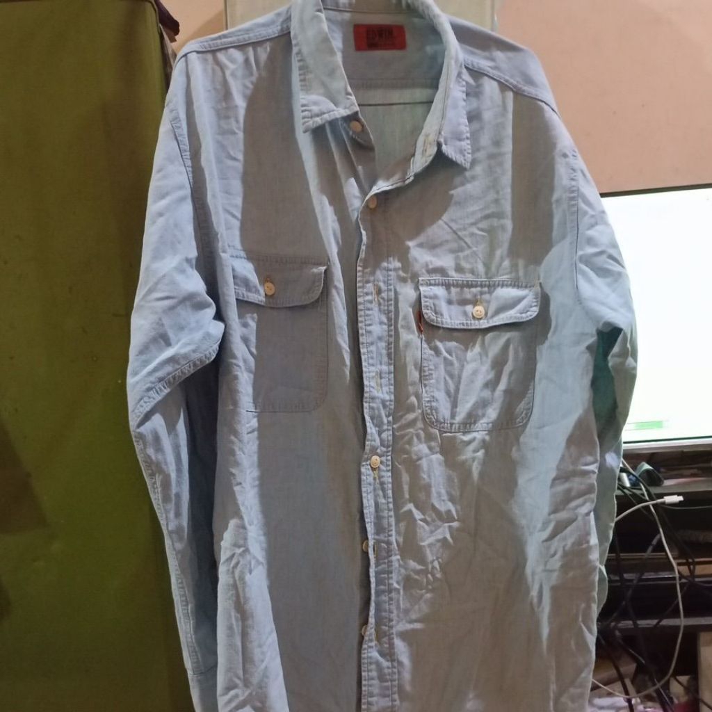 kemeja semijeans edwin