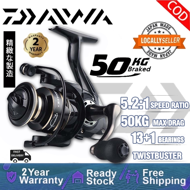 Reel daiwa Original Japan Saltwater Reel Spinning Reel fishing reel Mesin Pancing Rod mesin murah HE