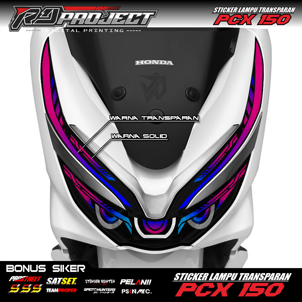 Stiker Lampu PCX 150 / Sticker Lampu PCX 150 New 03