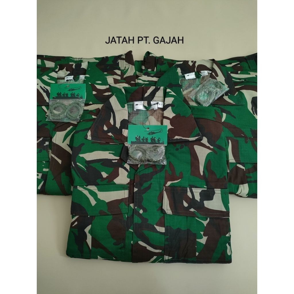 Baju PDL PT GAJAH jatah TNI AD