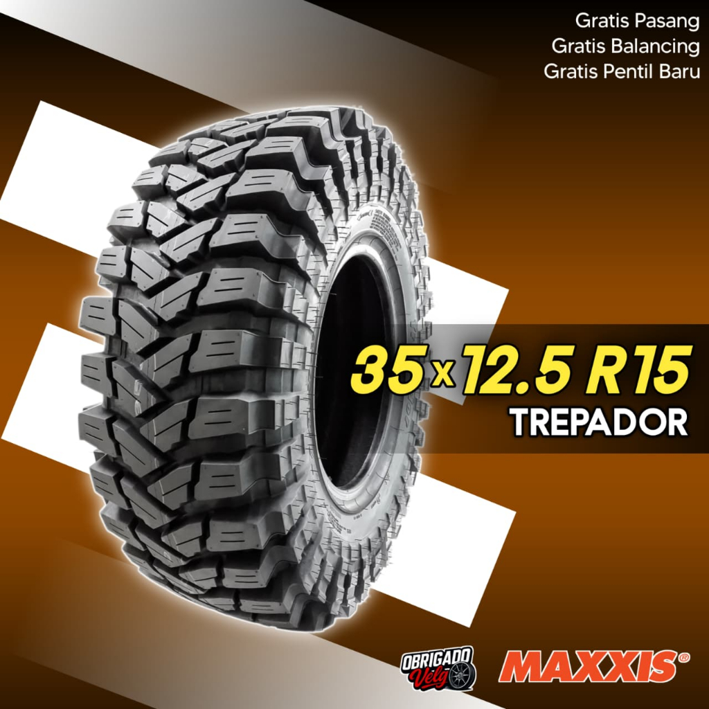 BAN OFFROAD 35x12.5 R15 Maxxis Trepador M08060 Ban 35 12.5 R15 Tubeless / Obrigado