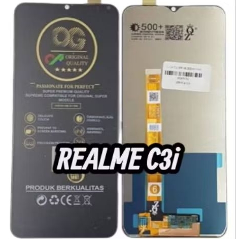 LCD TOUCHSCREEN REALME (C3i /5 /5i /5S /6i /C3) OG SUPER BLACK