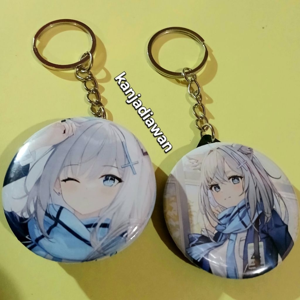 Gantungan Kunci Shiroko Blue Archive Custom Keychain Shiroko Sunaookami Blue Archive The Animation