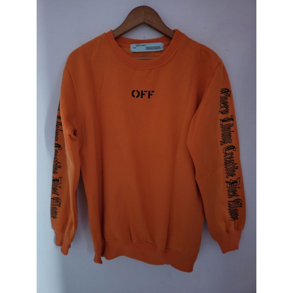 CREWNECK OFF WHITE ORANGE SECOND