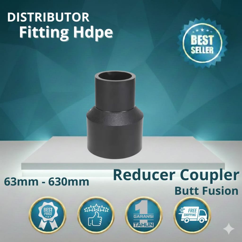 Reducer Coupler Hdpe 160x110mm / 6"x4 Inch Butt Fusion | Fitting Hdpe Murah