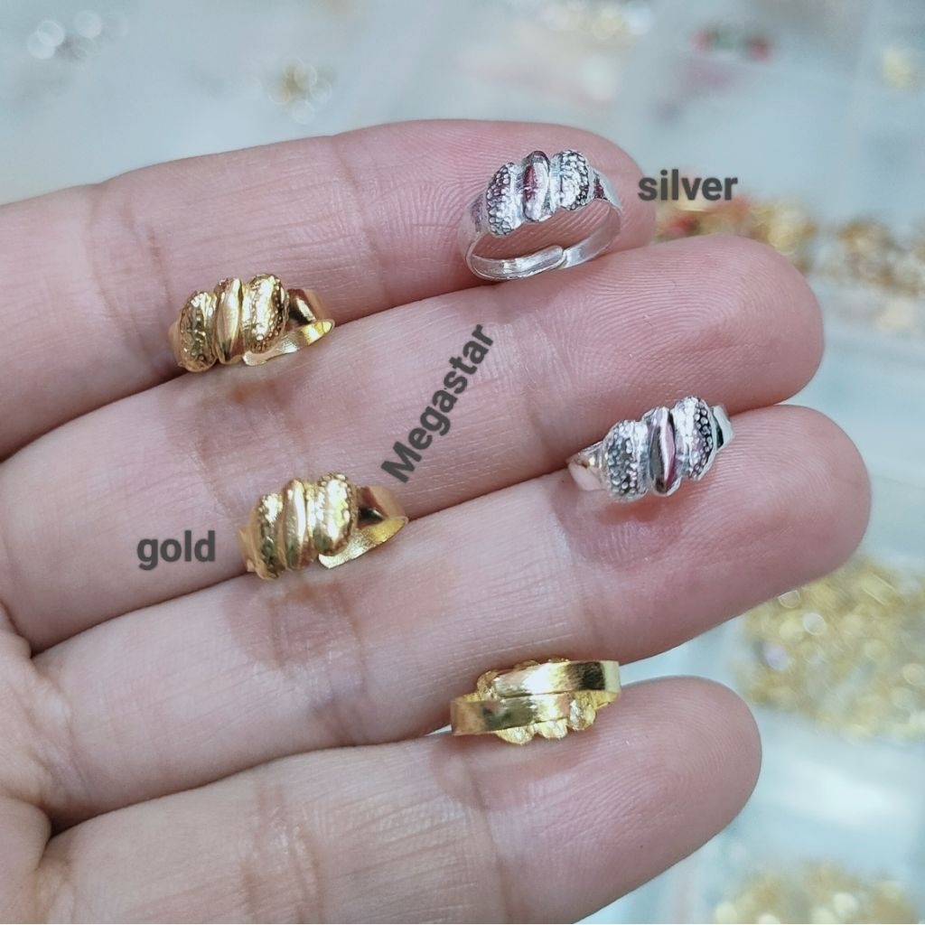 CINCIN BAYI & ANAK STELAN PERHIASAN PERAK 925 LAPIS EMAS
