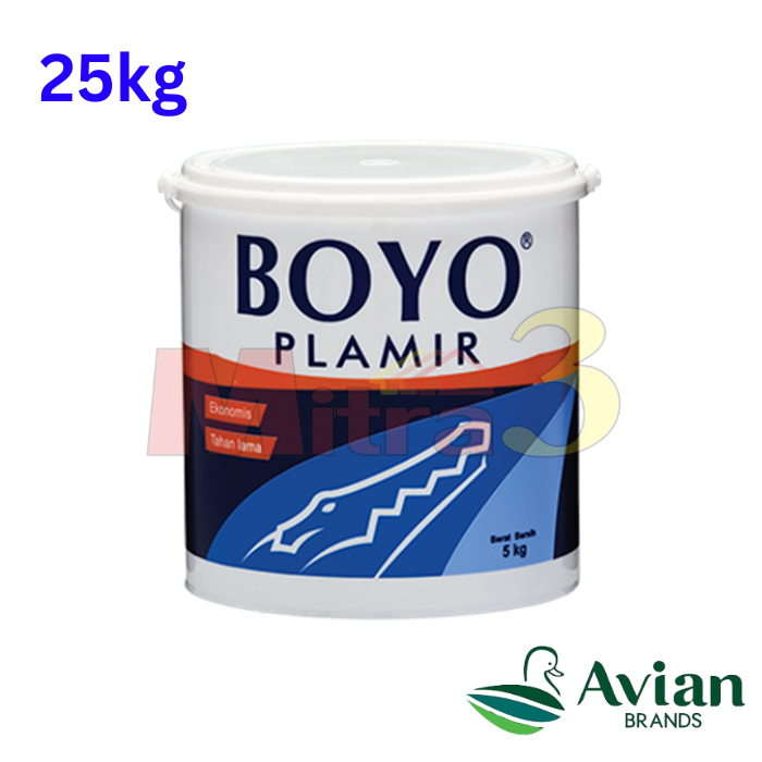 Cat Plamir Tembok Boyo Plamir 25 KG / Plamir Plamur Dinding Dempul Tembok 25KG