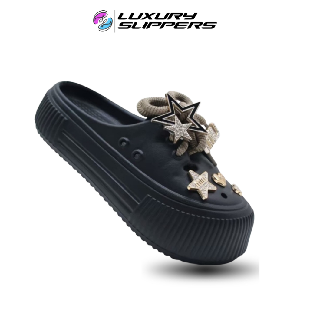 Sandal Selop Wedges Wanita Remaja Depan Tertutup Bahan Karet EVA Anti Slip Empuk Nyaman