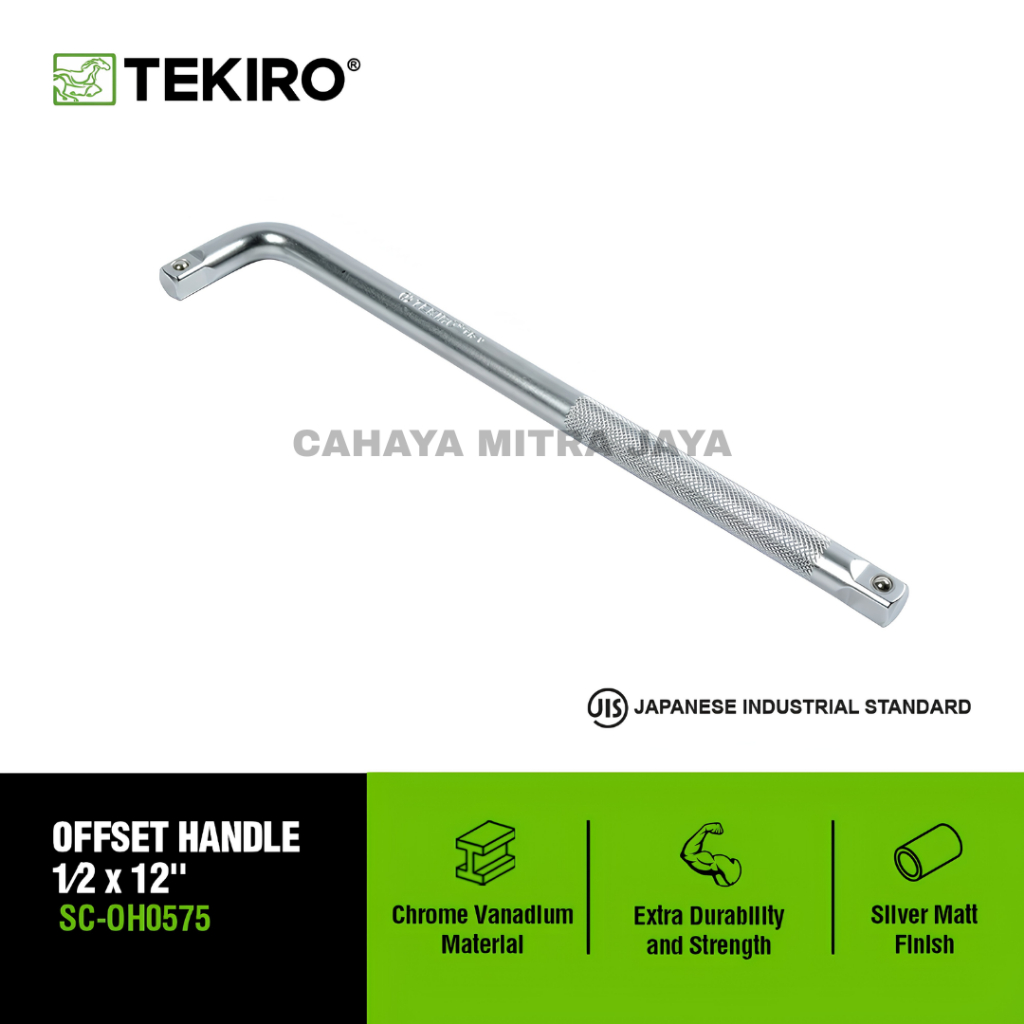 Tekiro Gagang Kunci Shock L 1/2"x12" L Handle Gagang Sock Sok Offset Handle 1/2"
