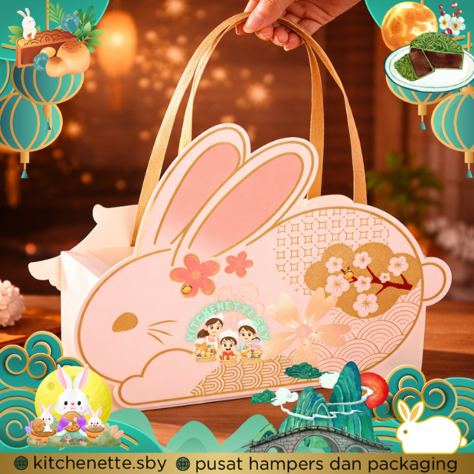 Box Mooncake Cute Rabbit Kotak Mooncake Kotak Kue Bulan Premium Box Mooncake Premium Kotak Kue Bulan