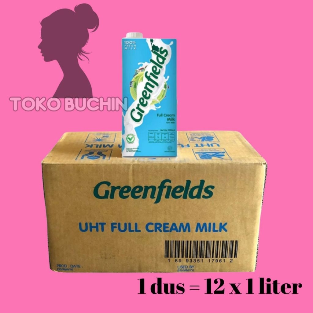 UHT Greenfields 1 Liter 1 Dus 1 Karton