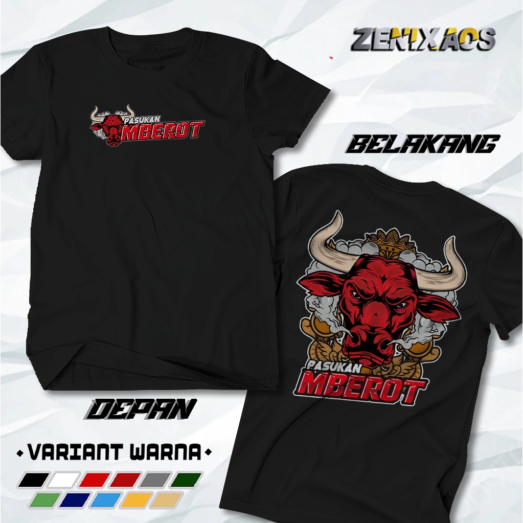 ZENIXAOS - KAOS DISTRO PASUKAN MBEROT | BAJU KAOS BANTENG | BAJU BANTENGAN MALANG