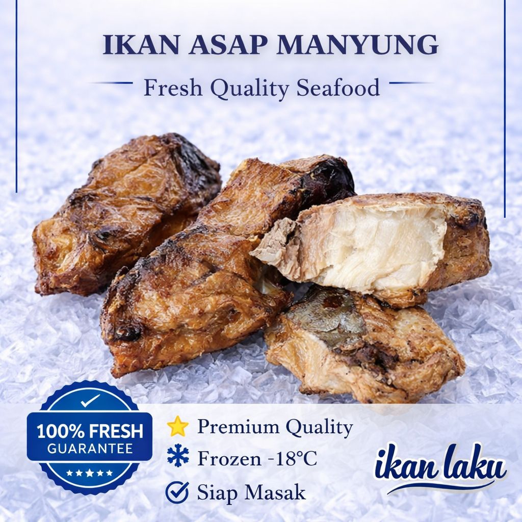 Ikan Laku – Ikan Asap Manyung + Bumbu Mangut Premium Termurah Ikan Segar Ikan Frozen