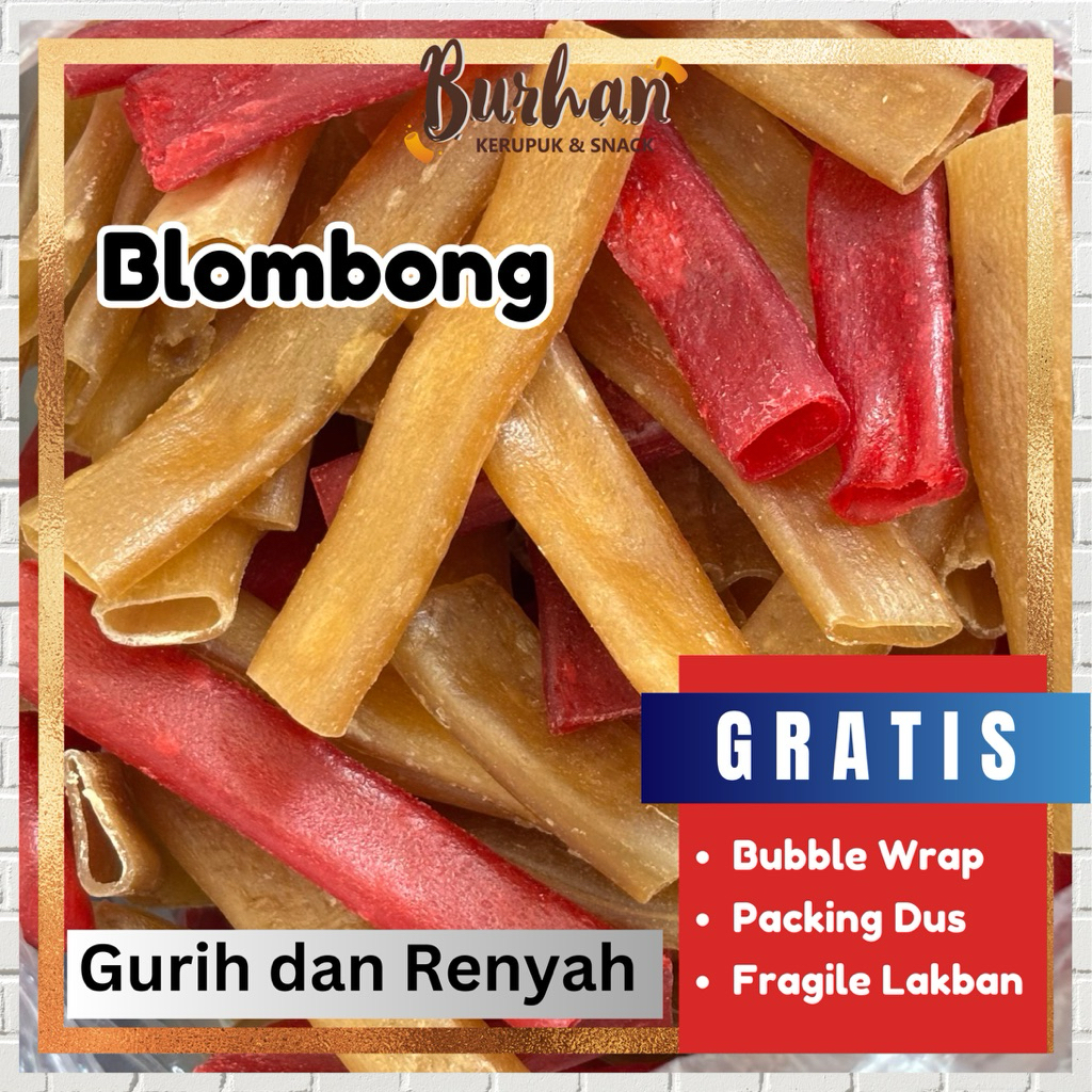 Kerupuk Mentah Blombong 250gr | Burhan Kerupuk dan Sanck Grosir Jember