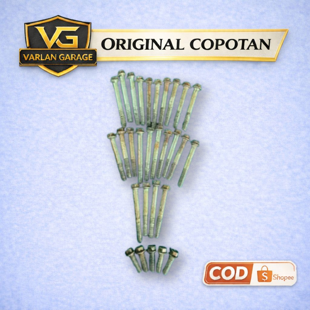 Baut mesin klx150 Original copotan set tinggal pasang