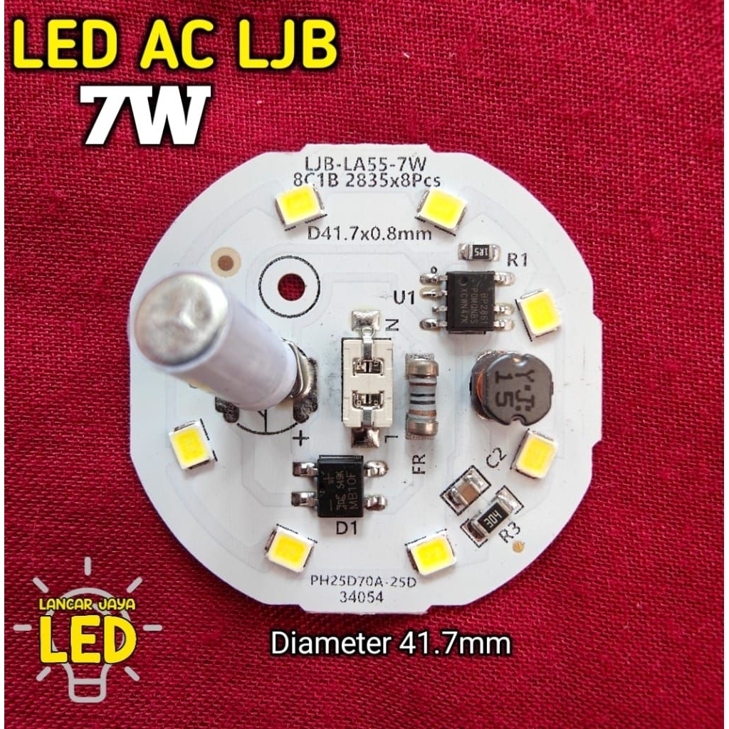 PCB LED AC (LJB) 7 Watt ~Lancar Jaya Led~