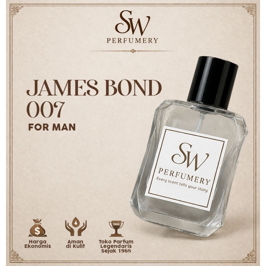 Parfum Pria James Bond Parfum Cowok - Sari Wangi Parfum Tahan 24 JamParfum Pria James Bond Parfum Co