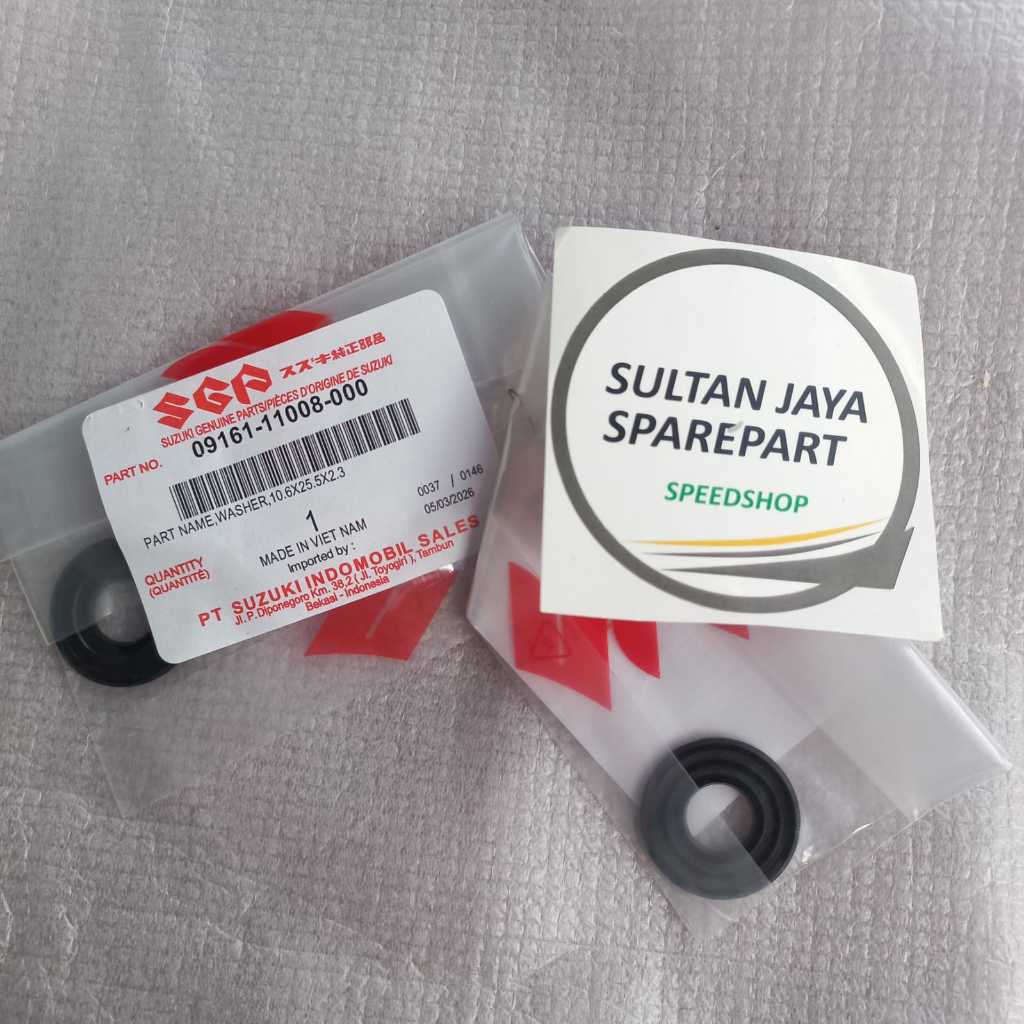 WASHER RING SEALENT HEAD SUZUKI SATRIA FU 150 SPIN 125 SKYWAVE ORIGINAL SGP 09161-11008-000