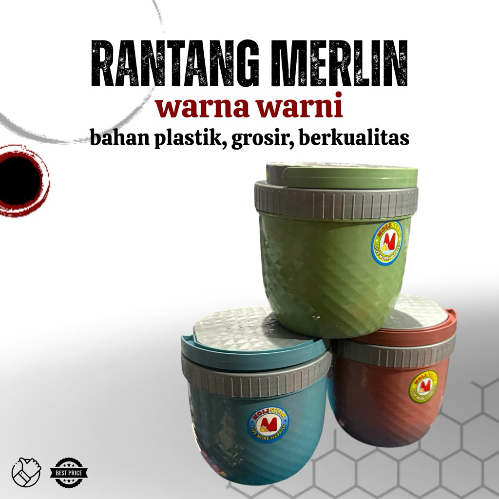 Rantang plastik + tentengan serbaguna - buat sovenir grosir