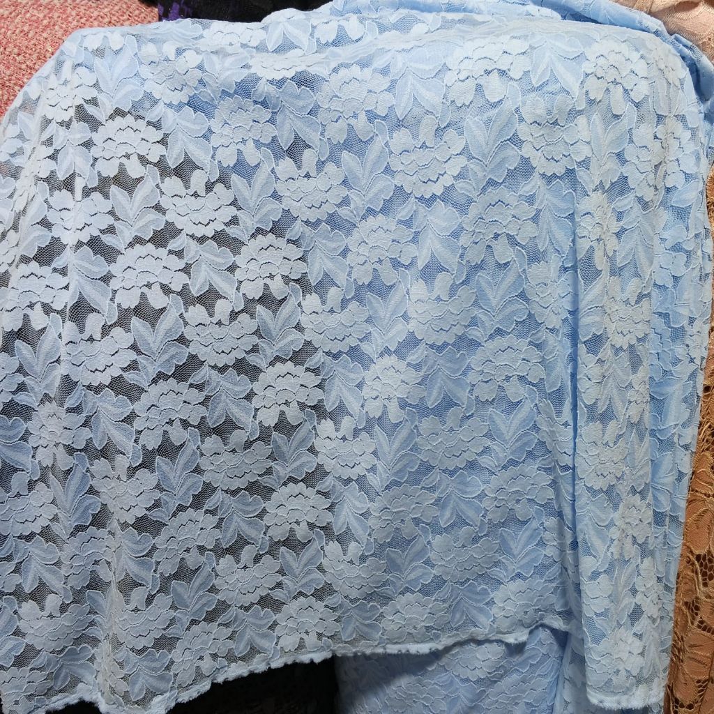 Kain Brokat Premium [0,5meter] - kain brokat stretch motif halus lembut - bahan brokat street lembut