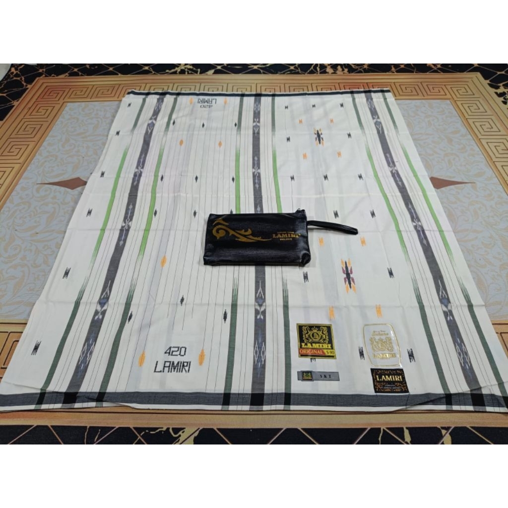 COD Sarung Lamiri SKT jahit tengah Songket Pancingan