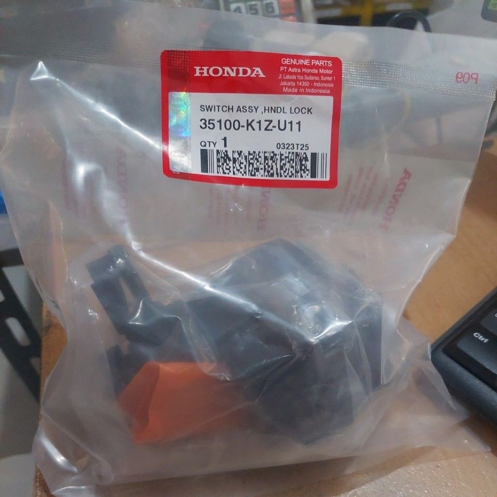 KUNCI KONTAK SET EMERGENCY HONDA PCX 160 2021-2024 (35100-K1Z-U11)