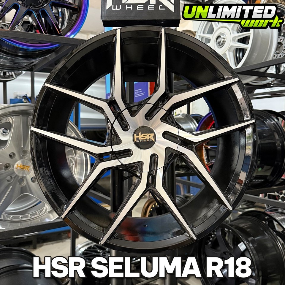 Velg HSR Seluma R18 PCD 5X108 - 5X114,3 Velg Chery Omoda J6 Tiggo Jaeeco J5 Ford Focus Velg Ring 18