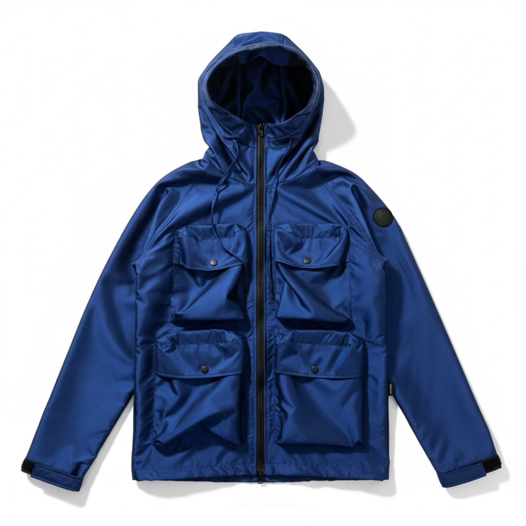 OUTFIRM - CAMBRIDGE SNORKLE HOOD JACKET BLUE