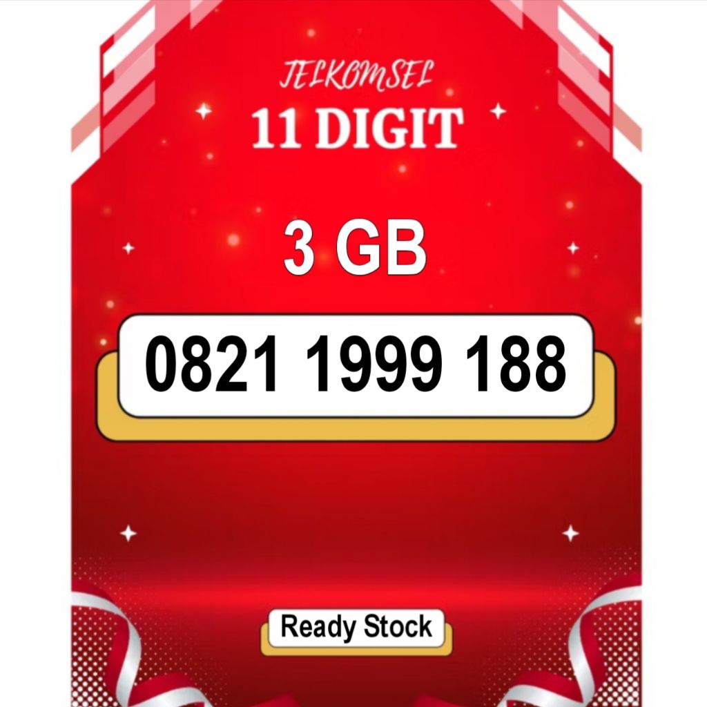 nomor cantik simpati 1999 188 Telkomsel 4g 5g 3gb