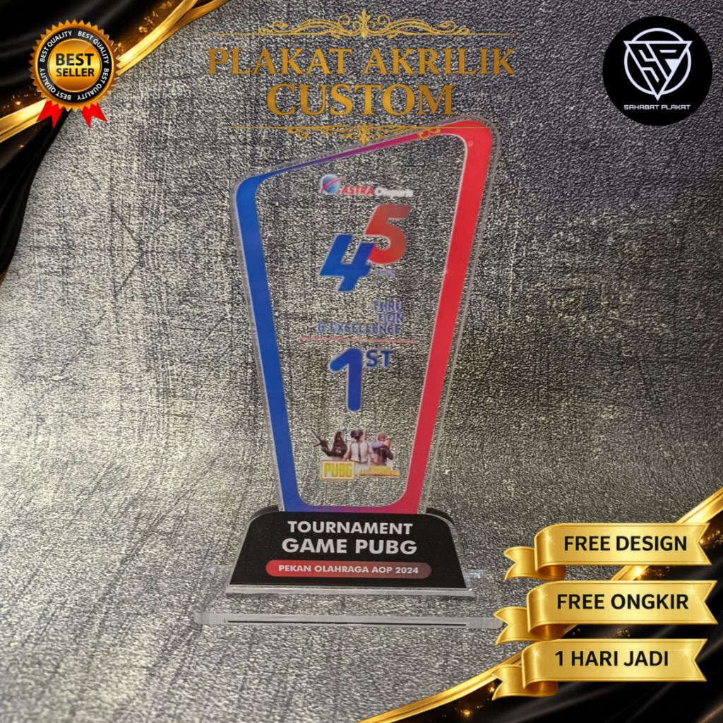 Plakat, Plakat Mobile Legends, Plakat wisuda, Piala akrilik, Free Design 1 Hari Jadi