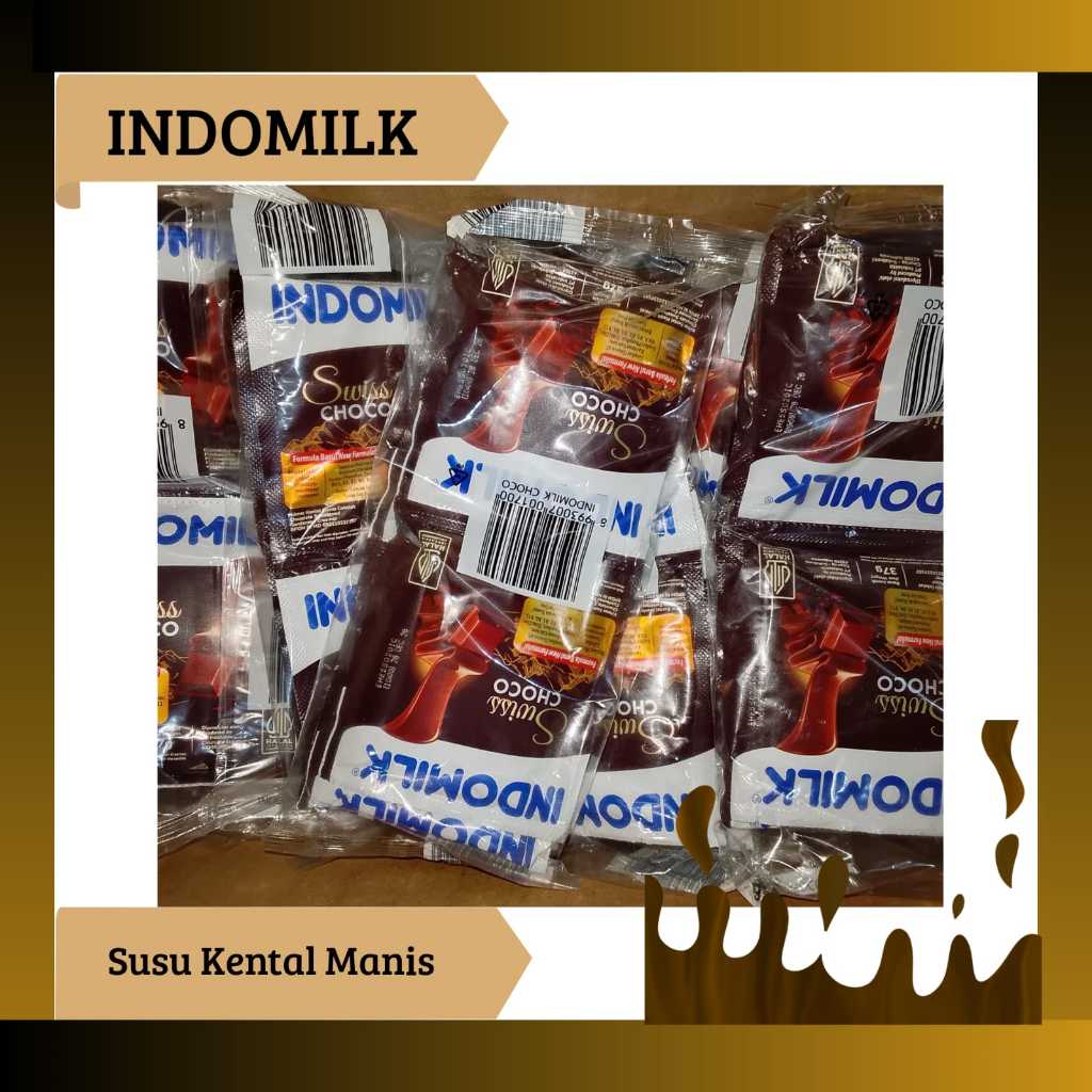 SUSU INDOMILK SACHET - ( 1 Renteng Isi 6 Sachet)