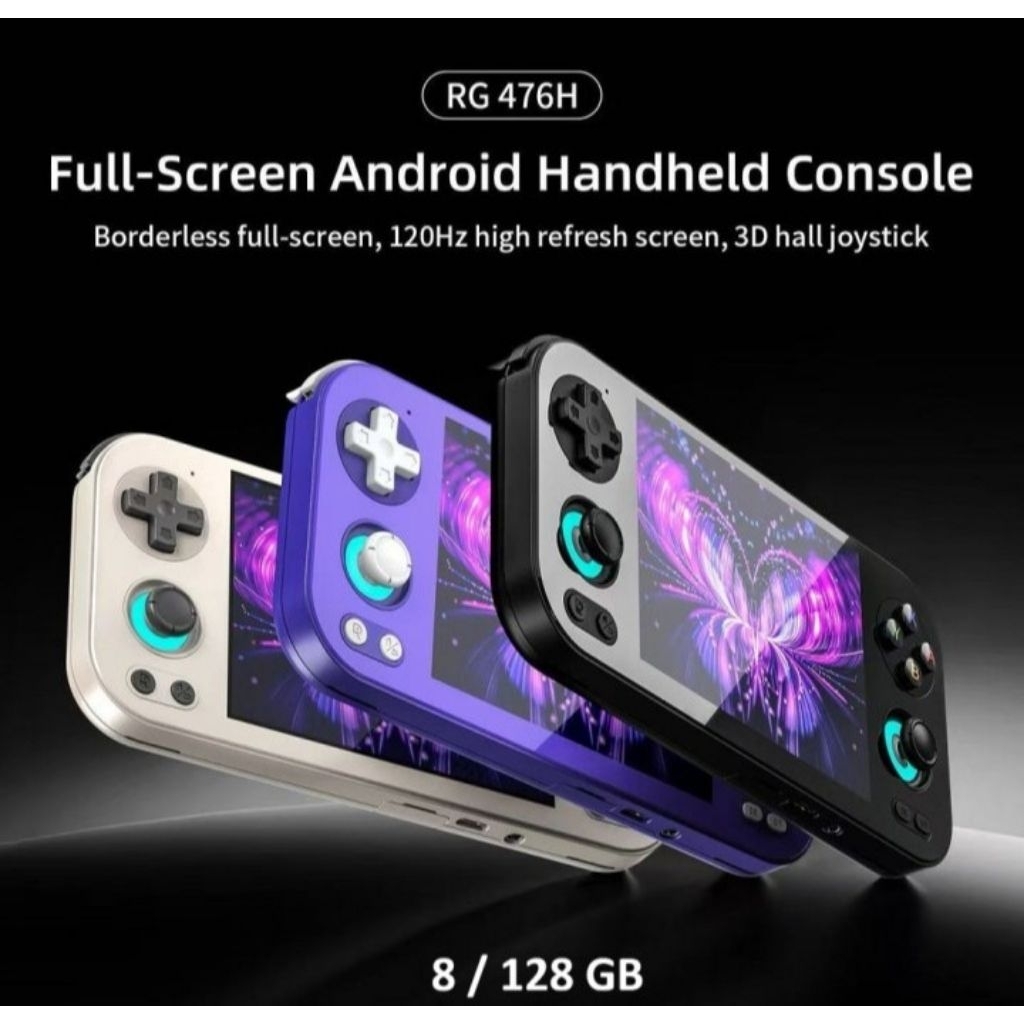 ANBERNIC RG476H 8GB 128GB Handheld Game Console Android 13 4.7 Inch Touchscreen 120Hz Portable Retro