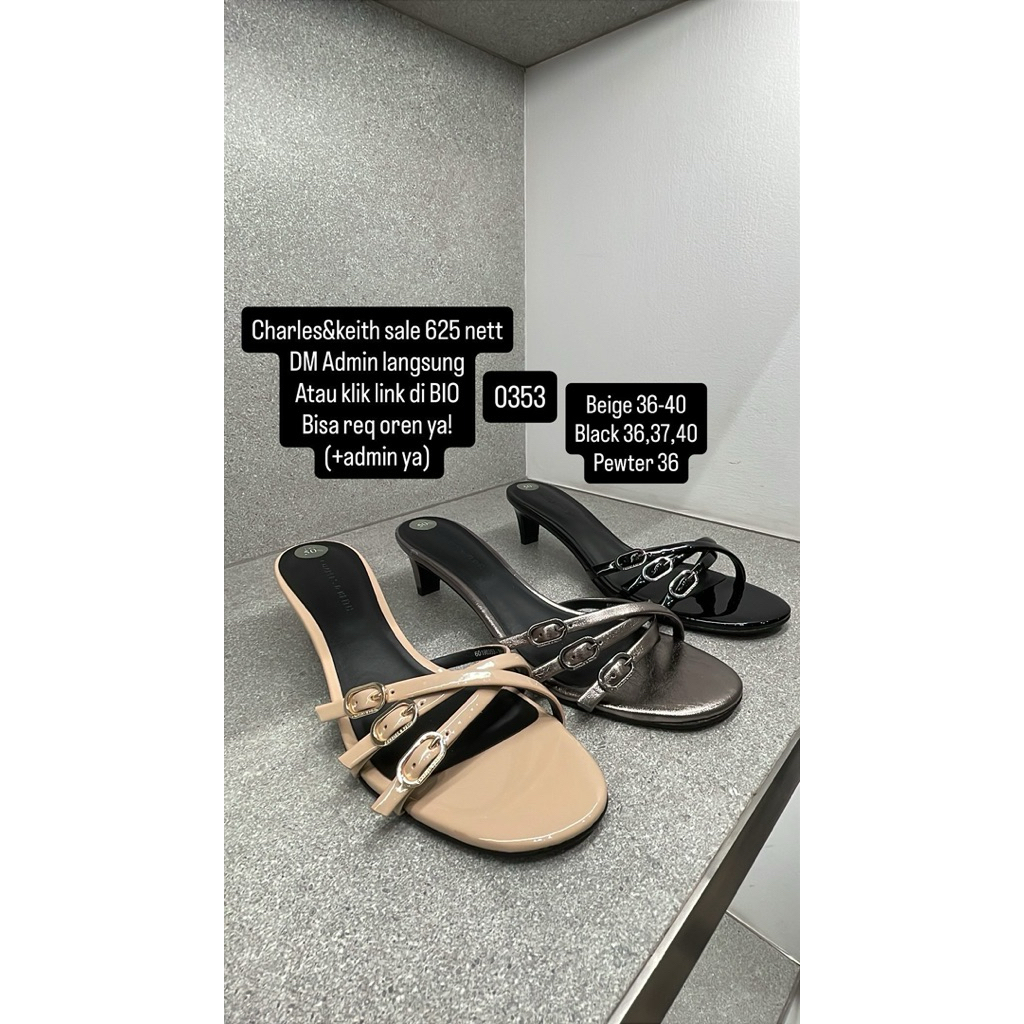 Promo SALE  dicount diskon sepatu sandal wanita Charles&keith original