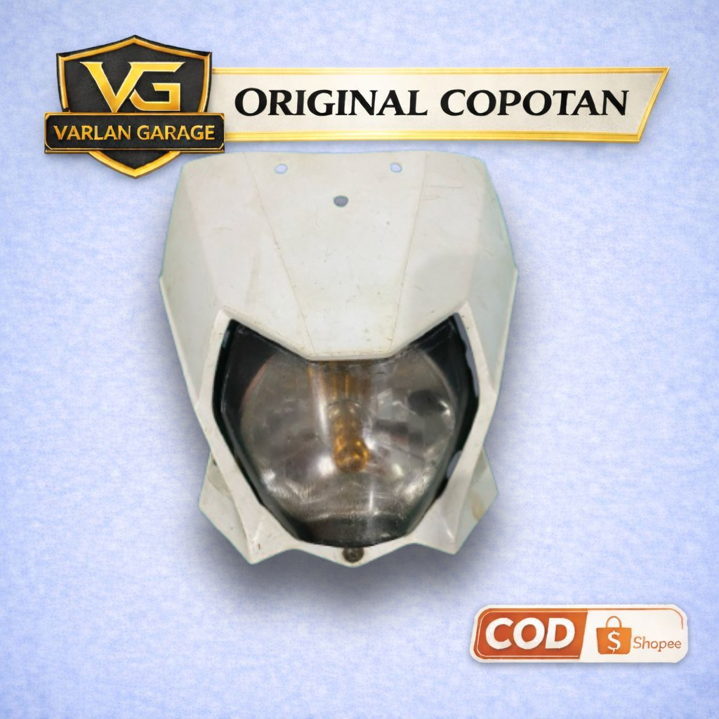 Headlamp klx150 Bf original copotan motor -Lampu depan klx bf original copotan motor