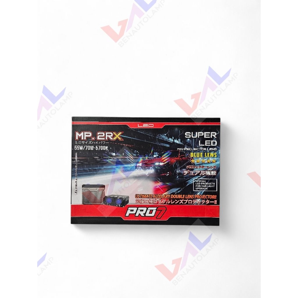 Mini laser mini proji lampu tembak Pro7 MP2RX 55/75w 5700k 2 mata