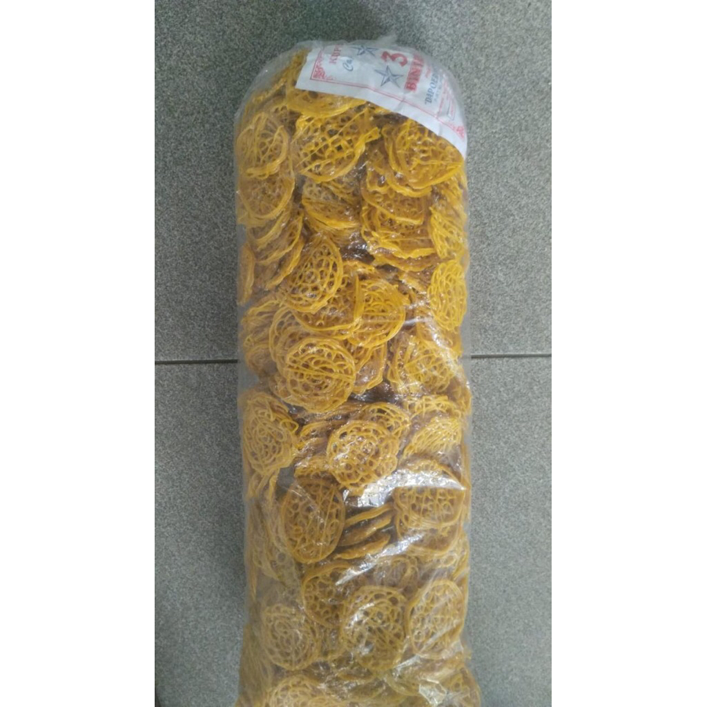 Kerupuk Mie Kuning berat 3 kg / Krupuk Mie Kuning per Bal Ball