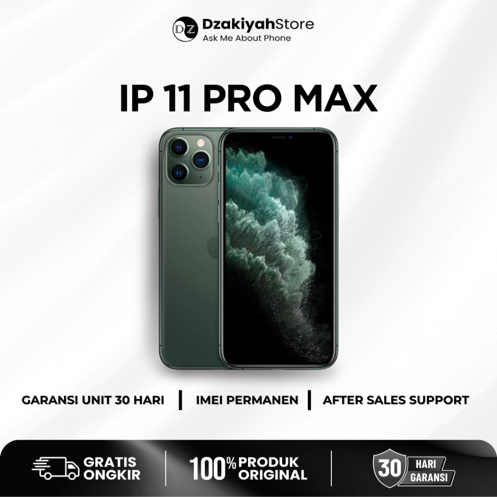 [Dzakiyah Store] IPHONE 11 PRO MAX 64GB 256GB 512GB SECOND ALL OPERATOR